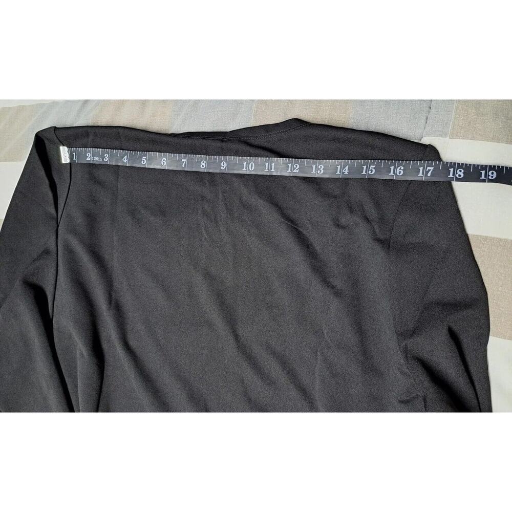 Womens Pearls Long Sleeves Open Front Jacket Outerwear Black‎ 2XL - Picture 4 of 10